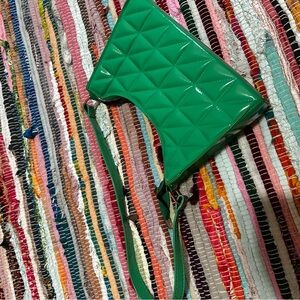 Green Quilted Women's Bag